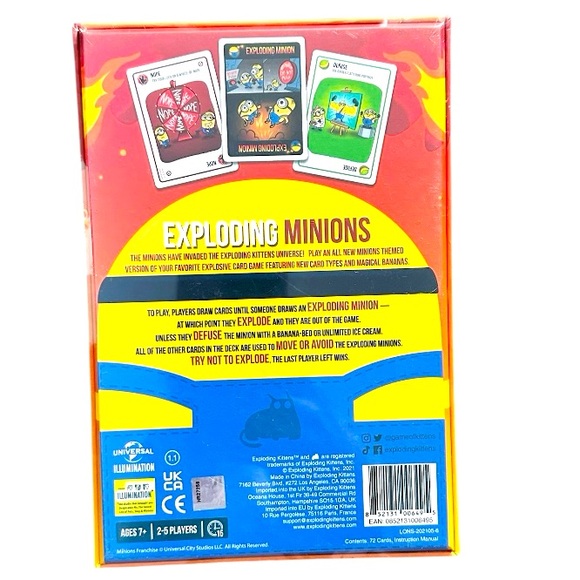 EXPLODING MINIONS CARD GAME - Picture 2 of 2